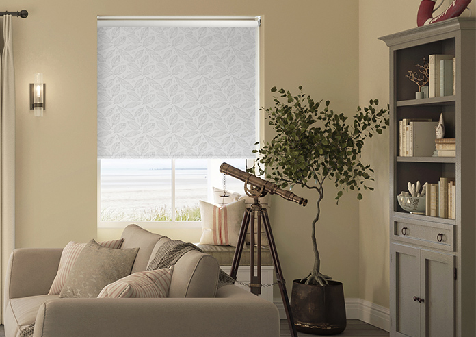 Falling Leaves, Feather Grey - Twist&Fit Roller Blind - Image 3